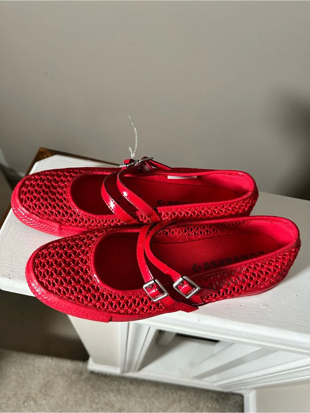 Converse Red Mary Jane Sneakers